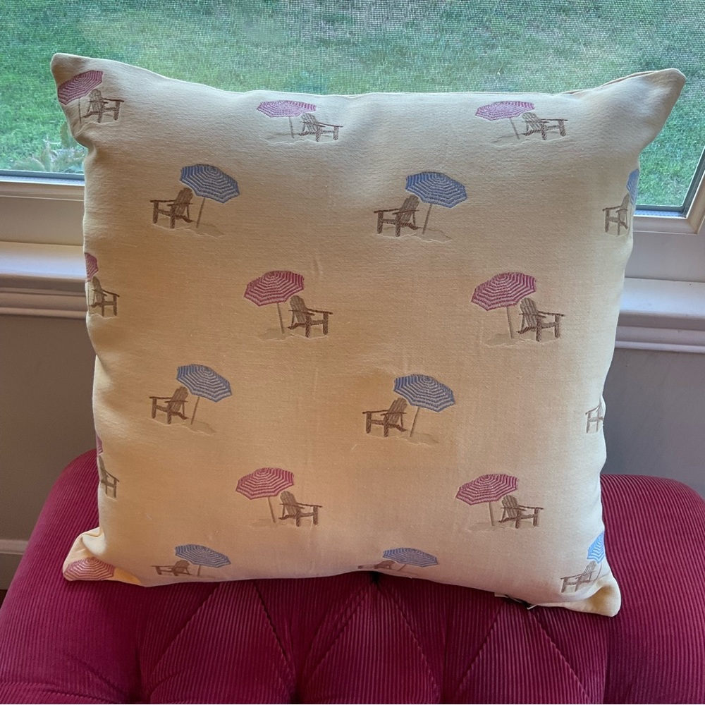 Custom Accent Pillow approx. 22” X 22” (2 Available)
